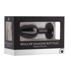Ouch! Plug Diamond Regular – 6.5 x 2.8 cm Noir